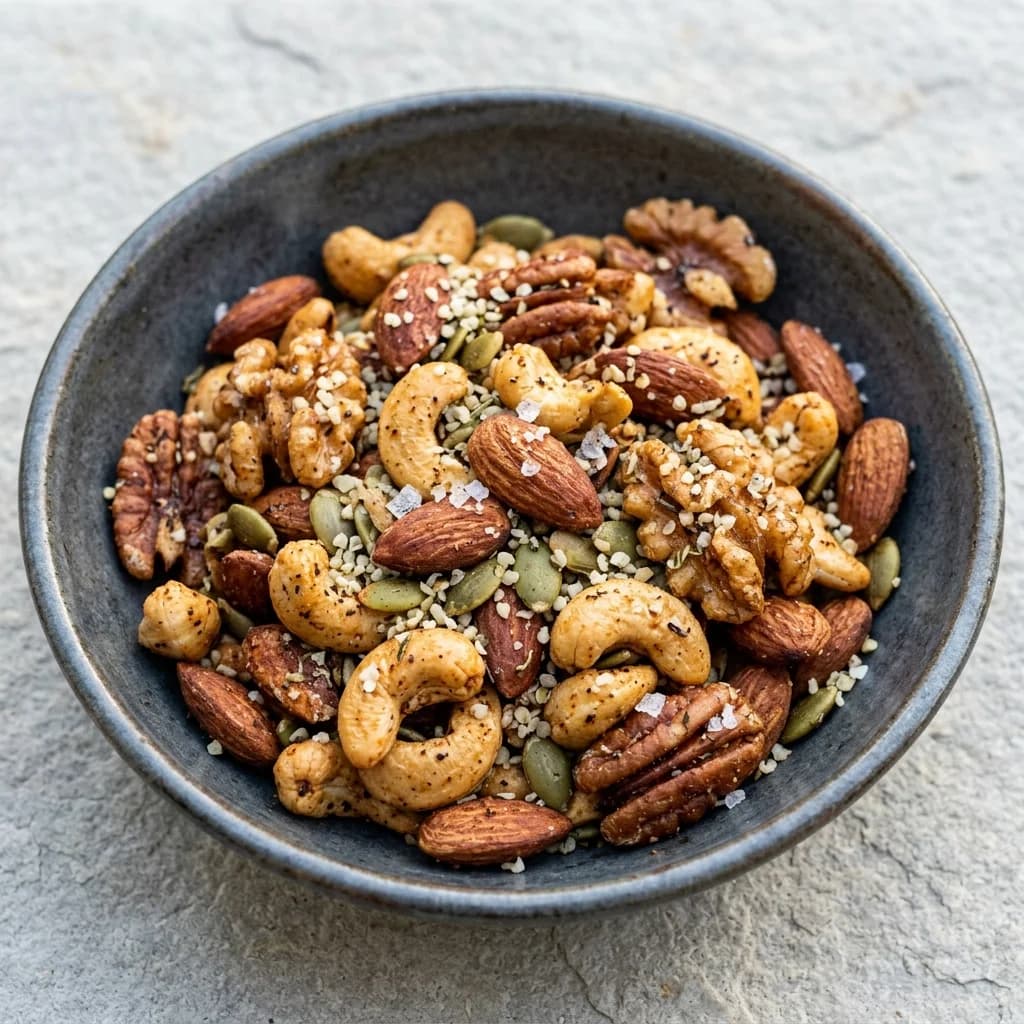 Sea Salt & Rosemary Spiced Nuts