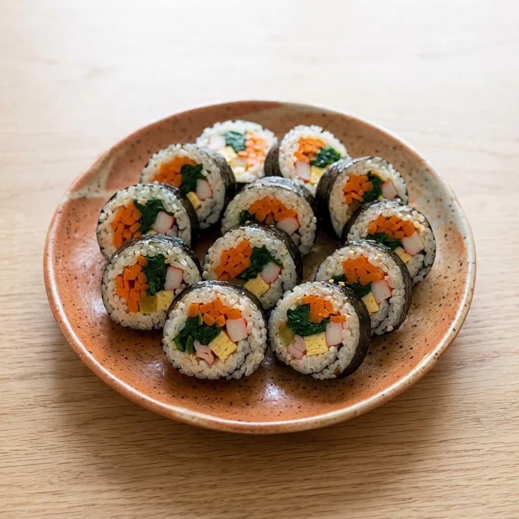 Korean Seaweed Rice Rolls (Kimbap)