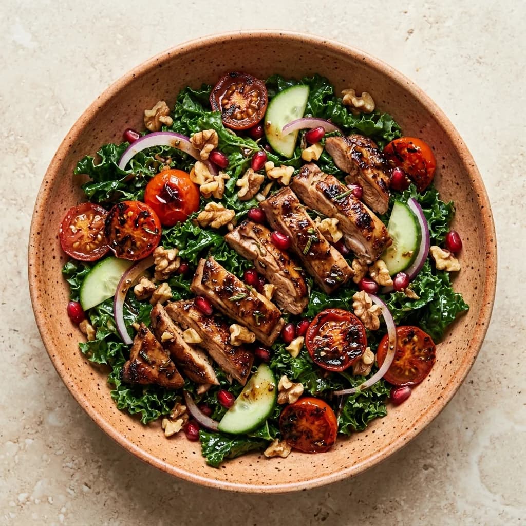 Balsamic-Rosemary Chicken Kale Salad