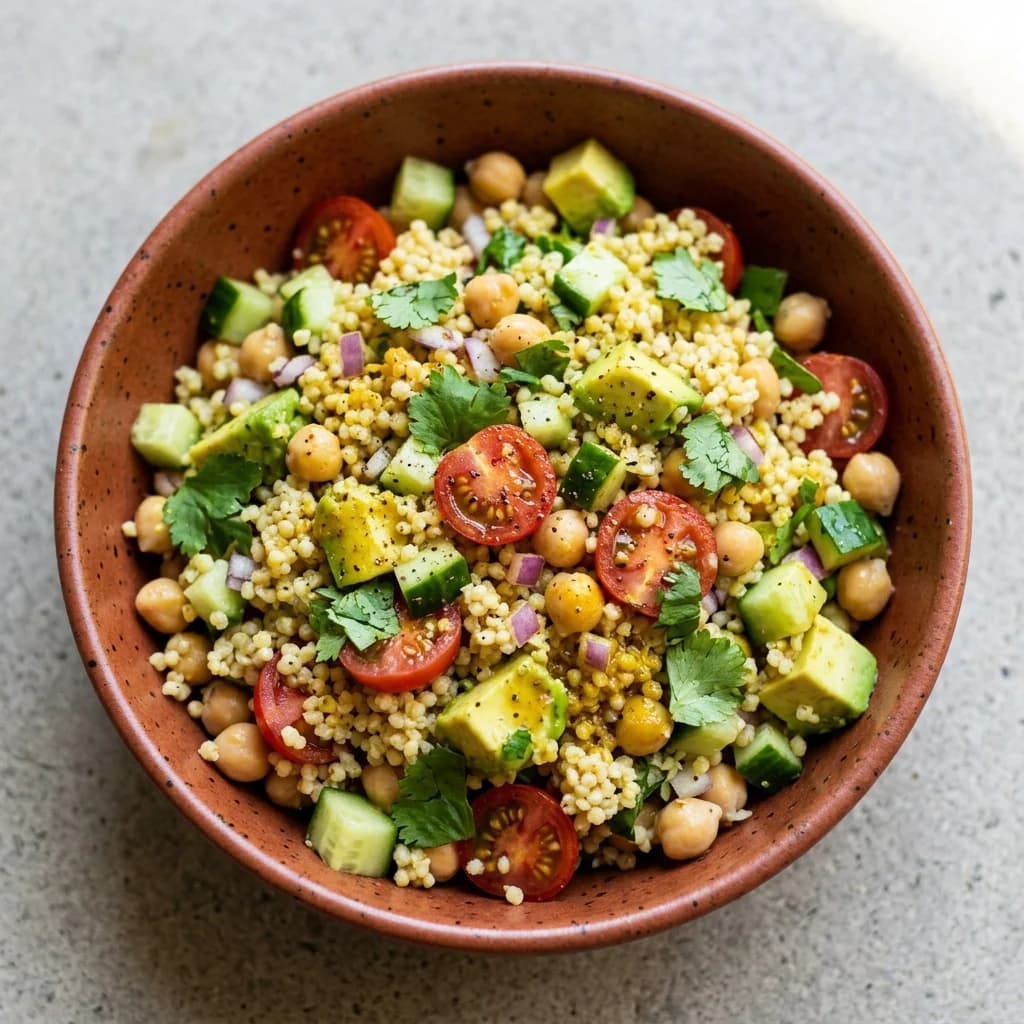 Cilantro-Lime Millet & Chickpea Salad