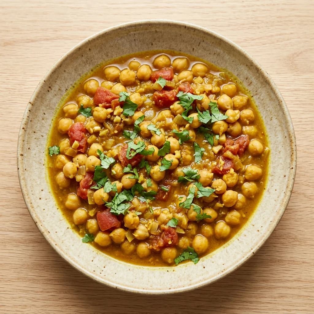 Turmeric-Ginger Chickpeas with Tomatoes