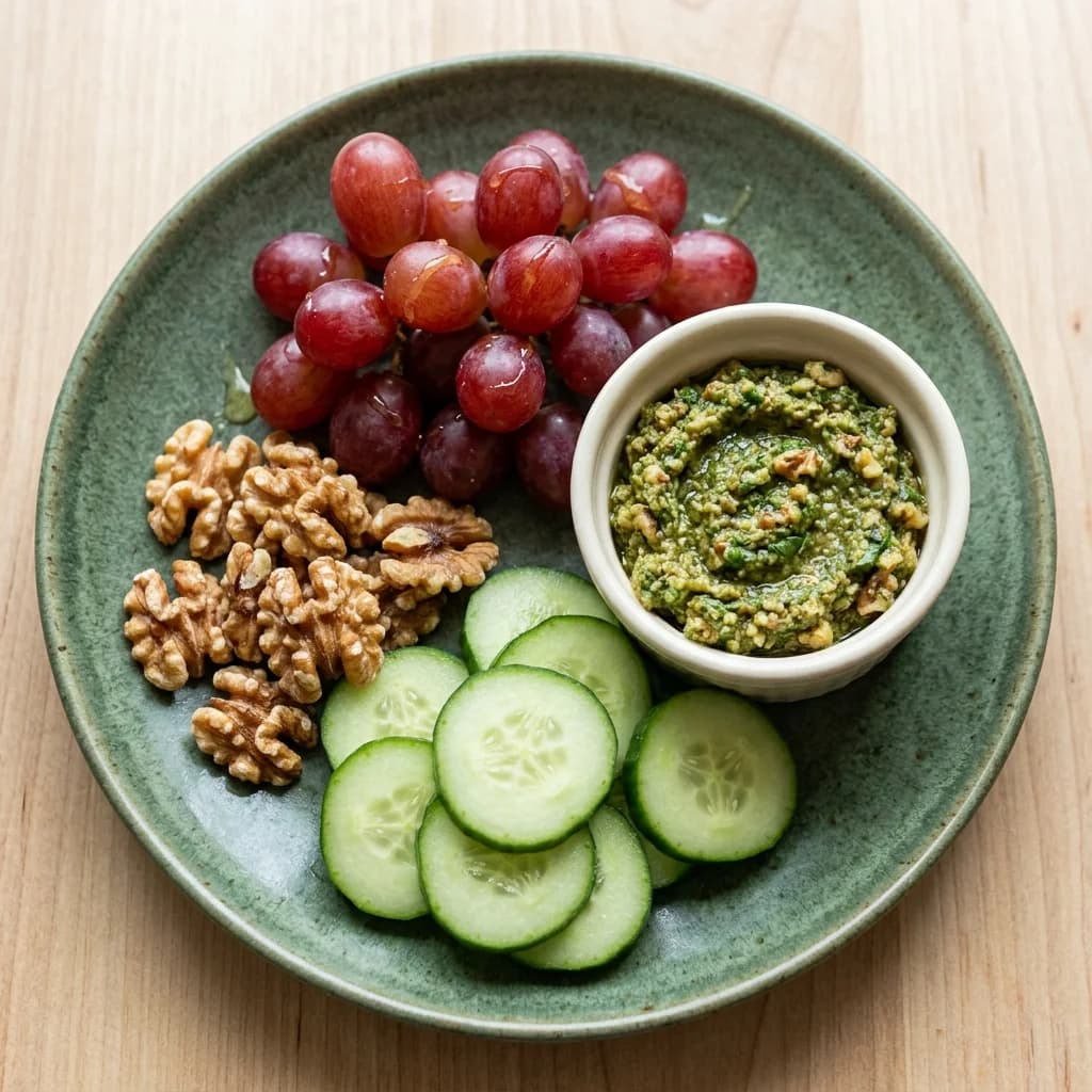 Pesto-Walnut Grape Snack Box