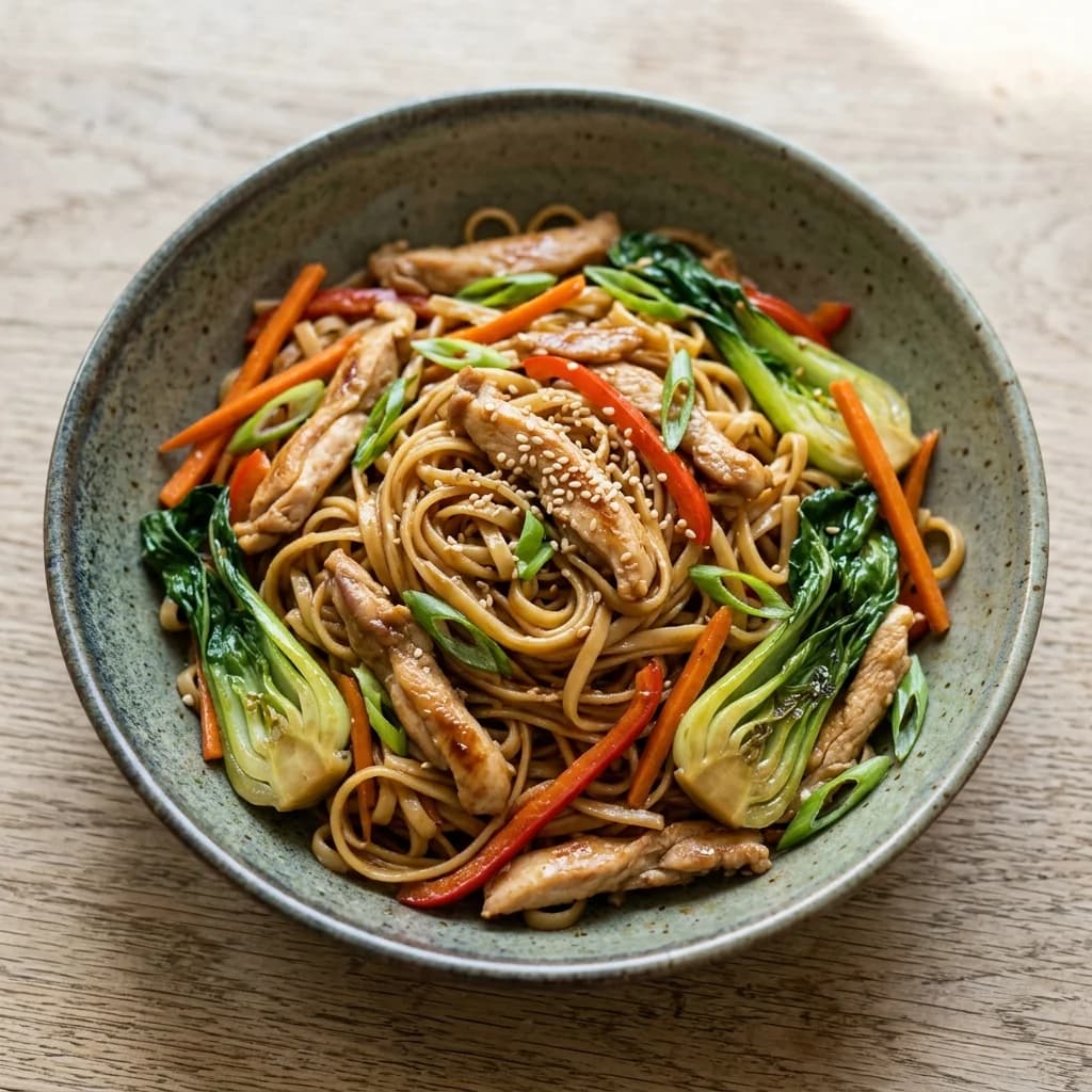 Maple Chicken Lo Mein