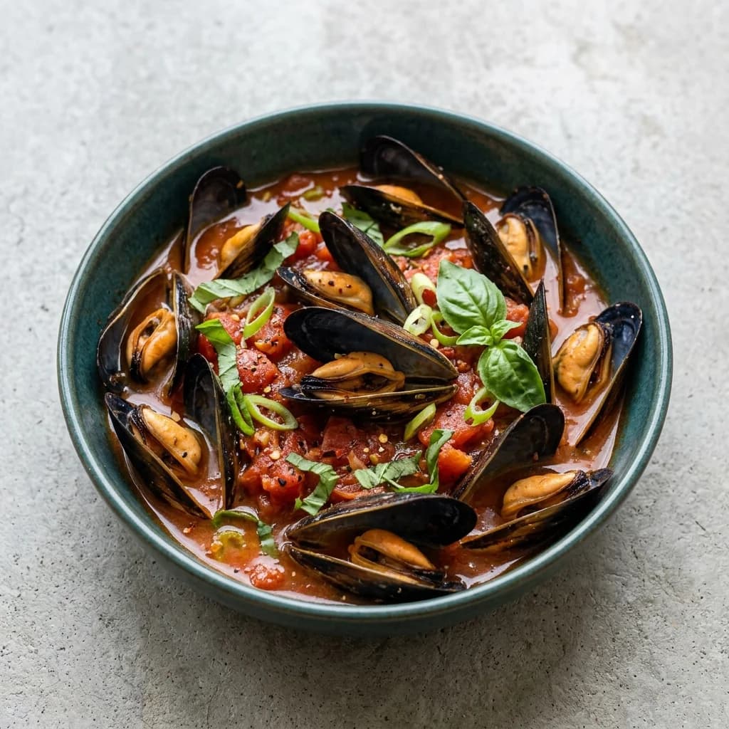 Spicy Tomato Mussels Diavola