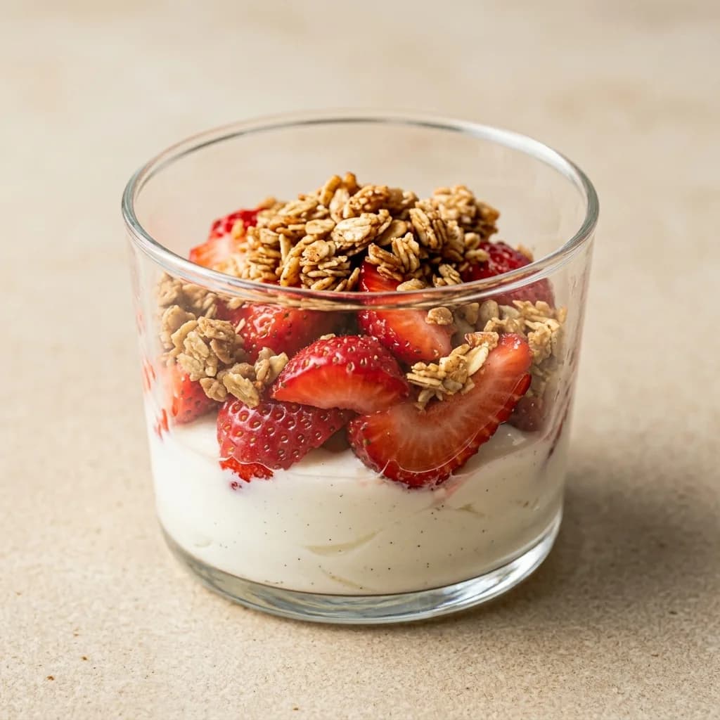 Strawberry Vanilla Yogurt Cups