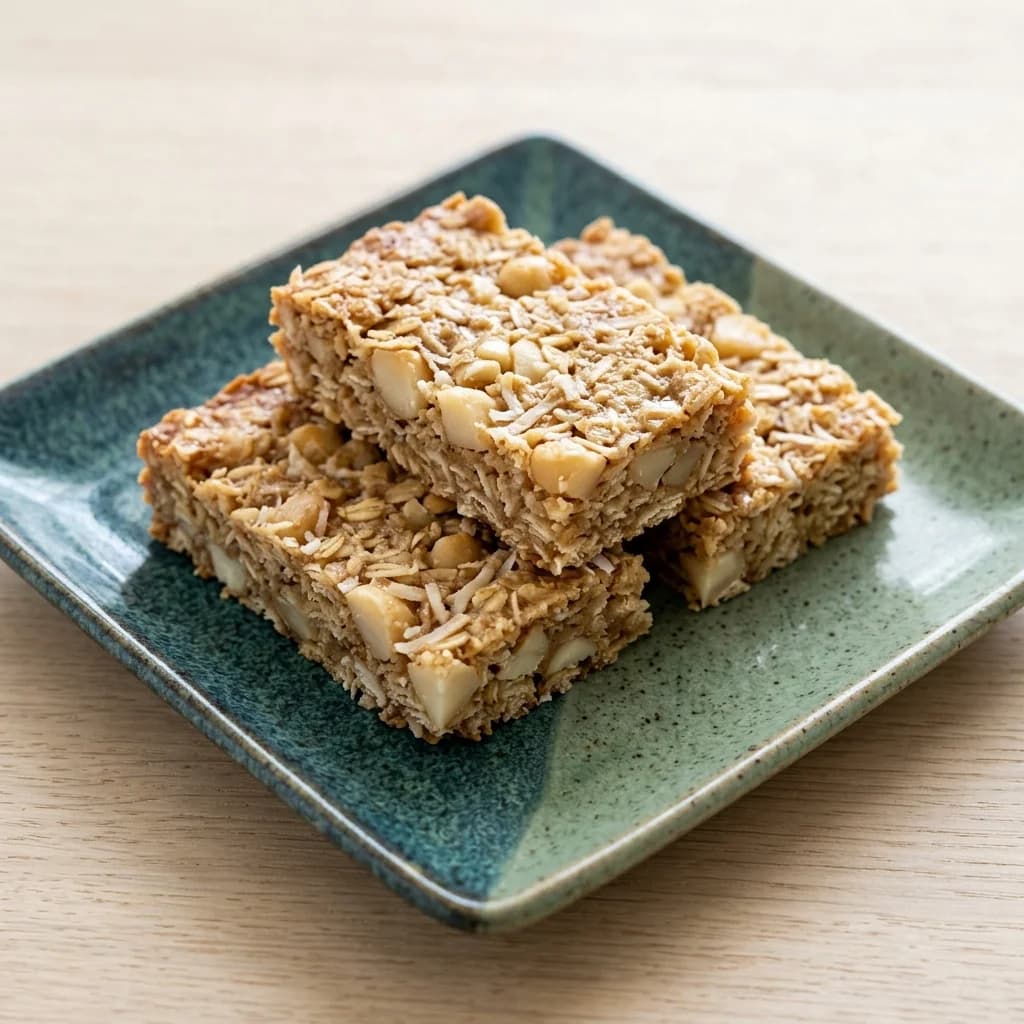 Vanilla Macadamia Oat Snack Bars