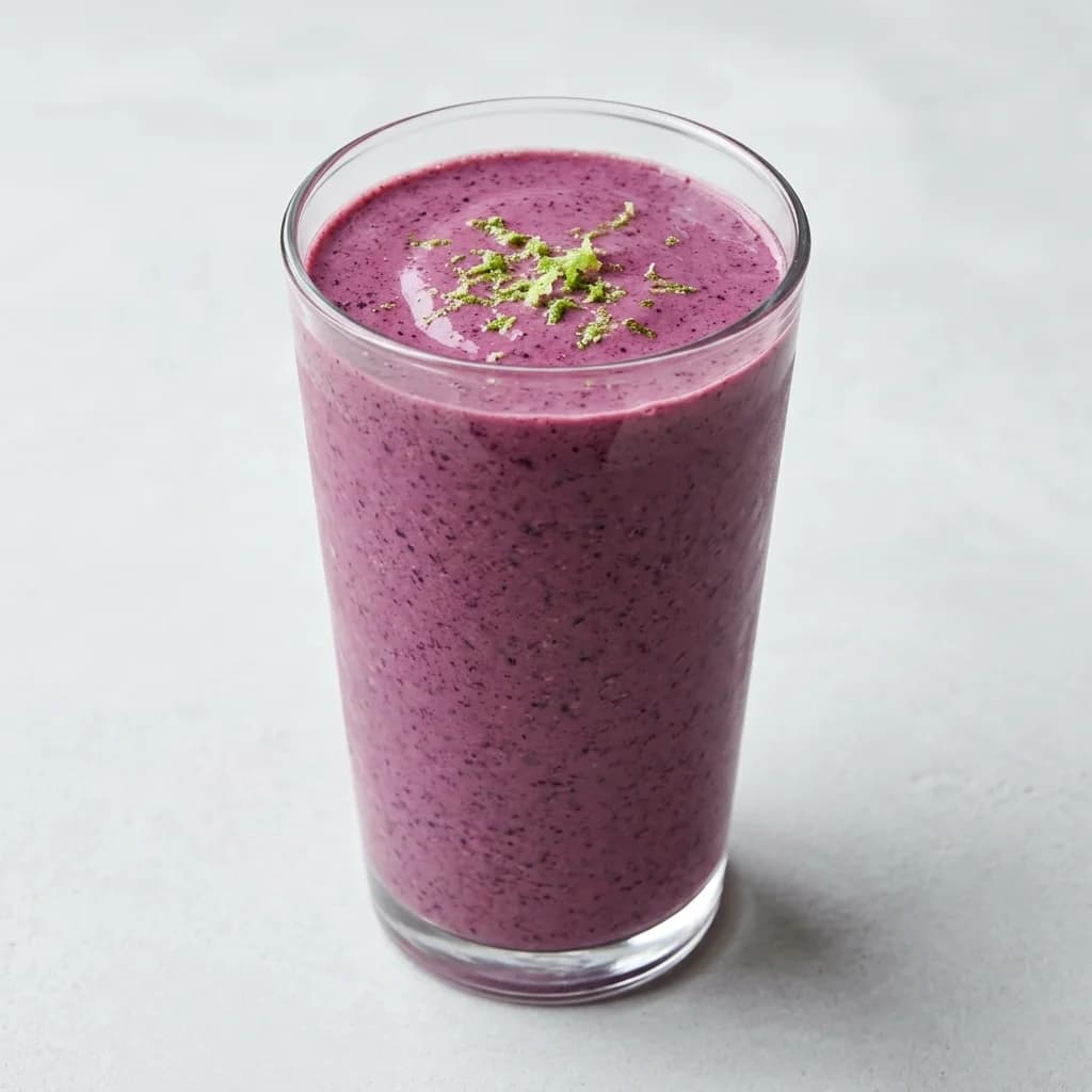 Blueberry-Ginger Avocado Lime Smoothie