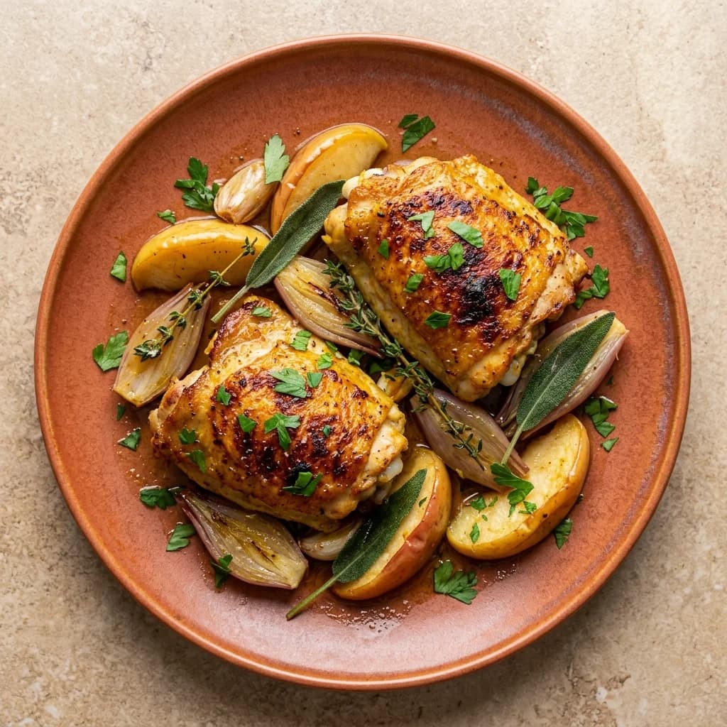 Apple & Sage Roast Chicken Thighs