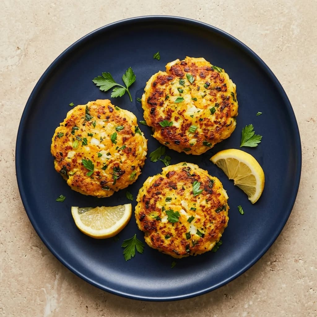 Herb Cod Cakes with Lemon & Turmeric