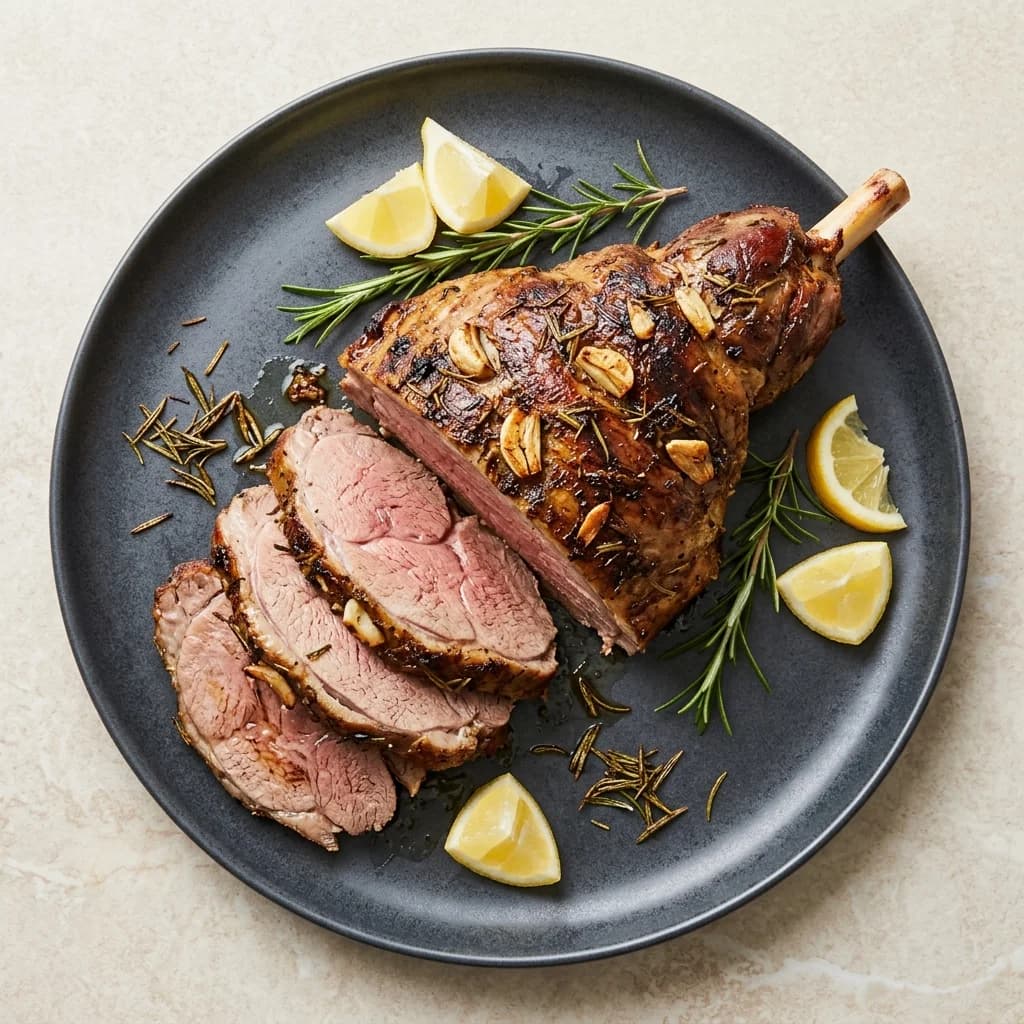 Garlic & Rosemary Roast Leg of Lamb