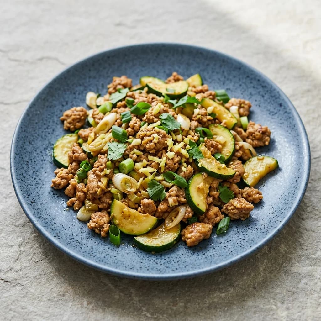 Ginger-Scallion Turkey Skillet