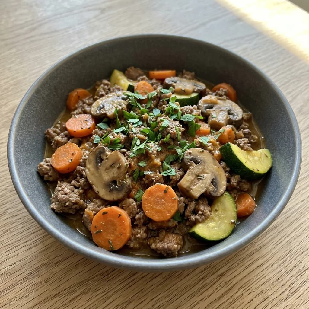 Italian Beef and Mushroom Skillet