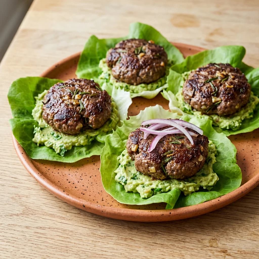 Rosemary-Garlic Beef Burgers
