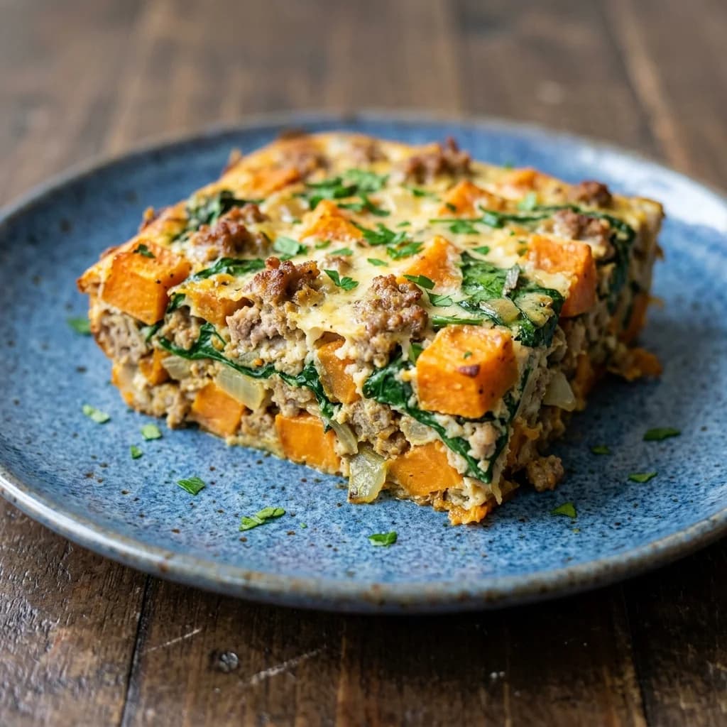 Sweet Potato and Sausage Breakfast Casserole