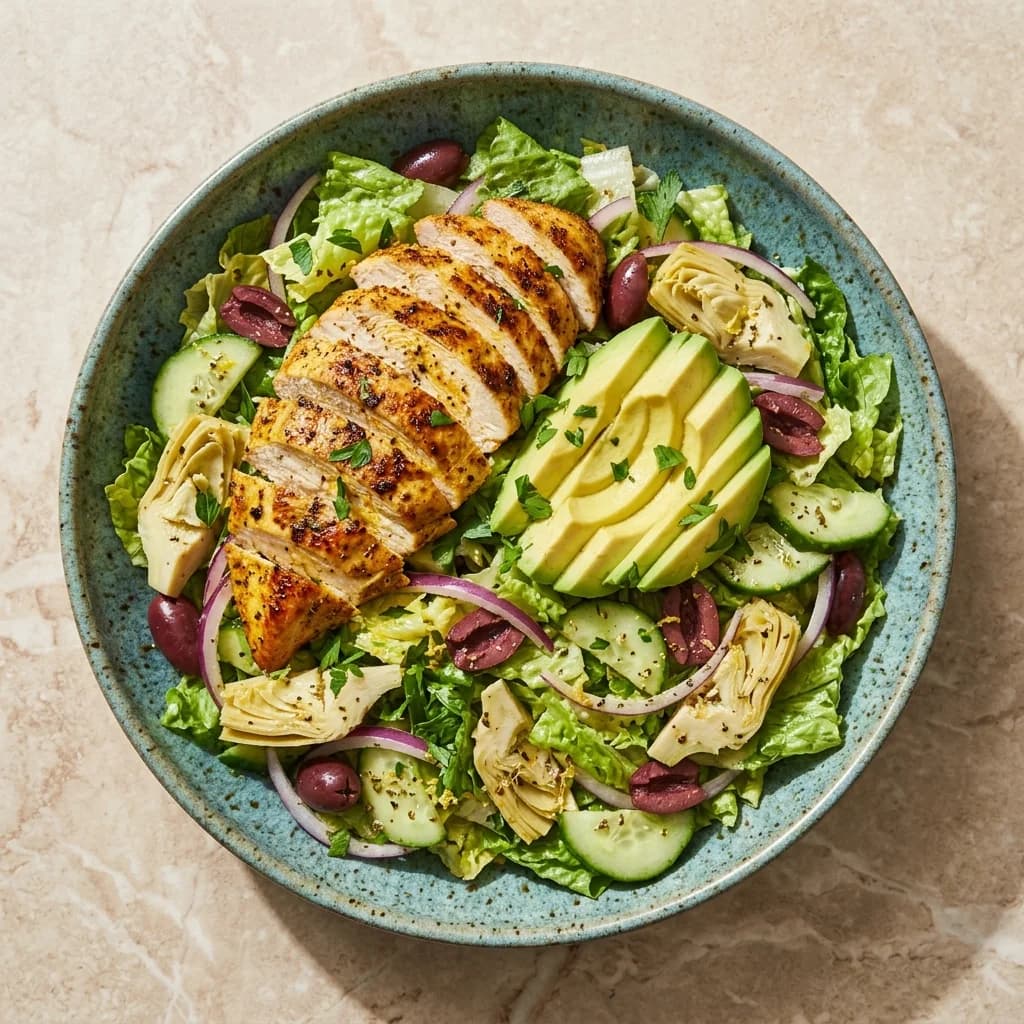 Greek Power Salad with Herb-Lemon Dressing
