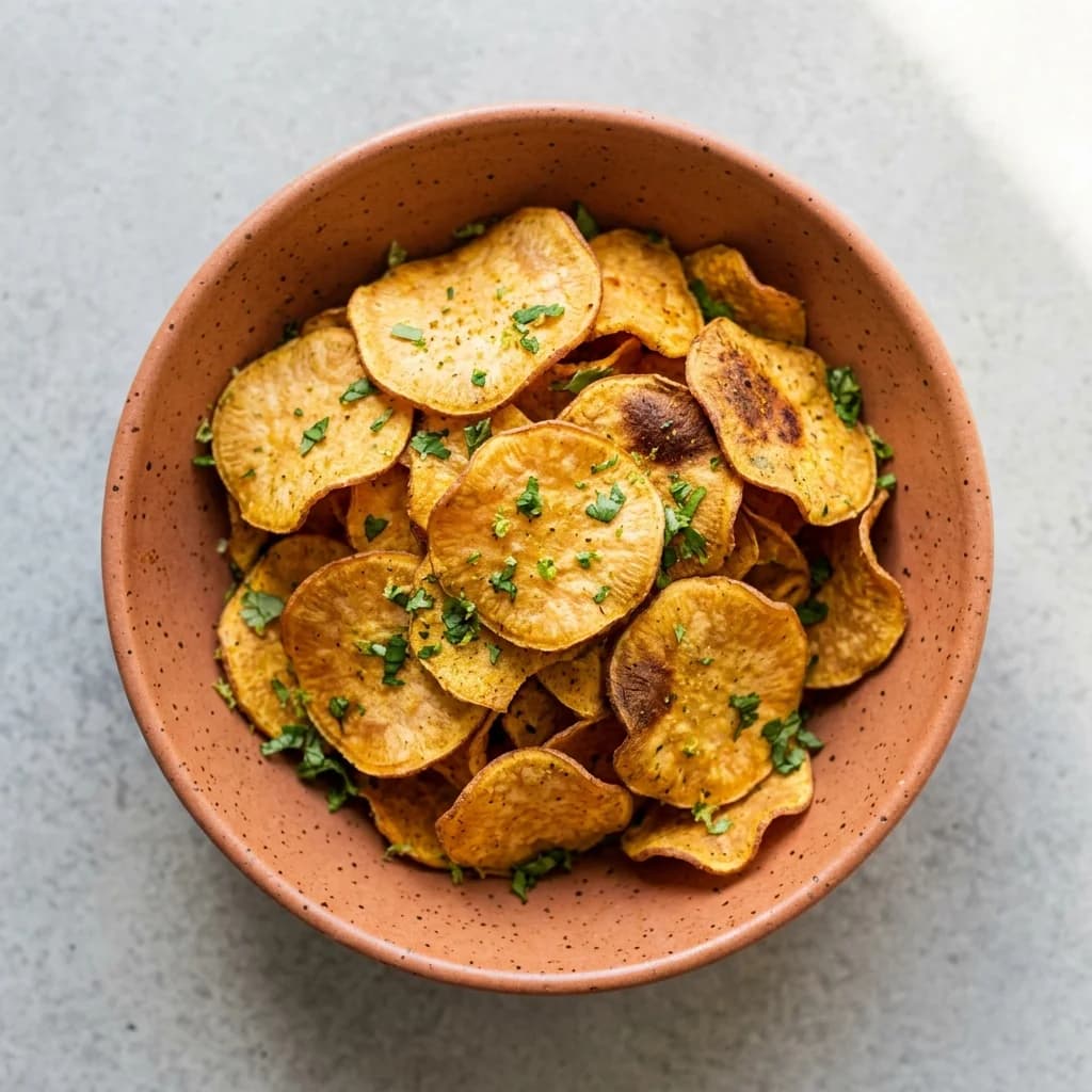 Cilantro-Lime Sweet Potato Chips