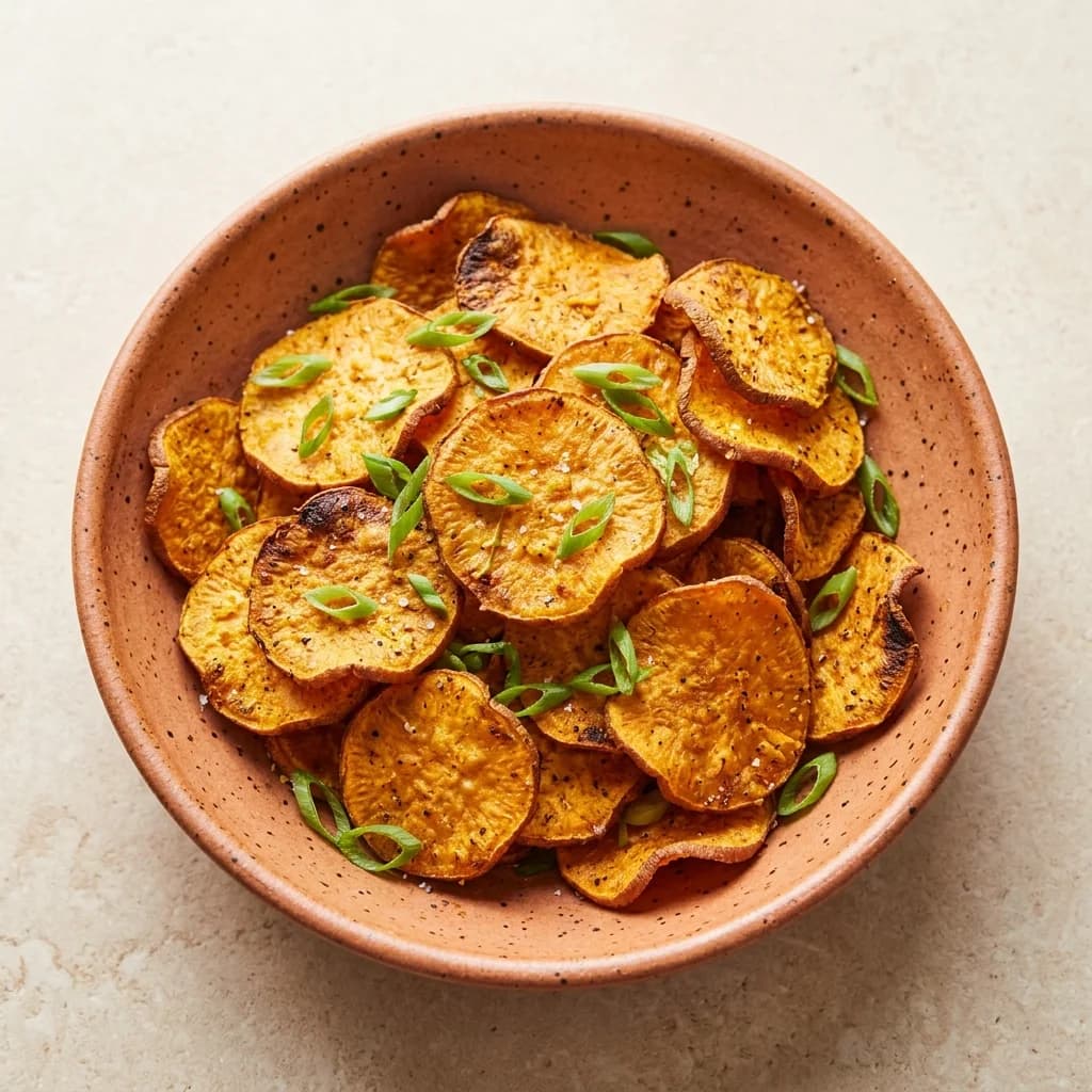 Ginger-Scallion Sweet Potato Chips