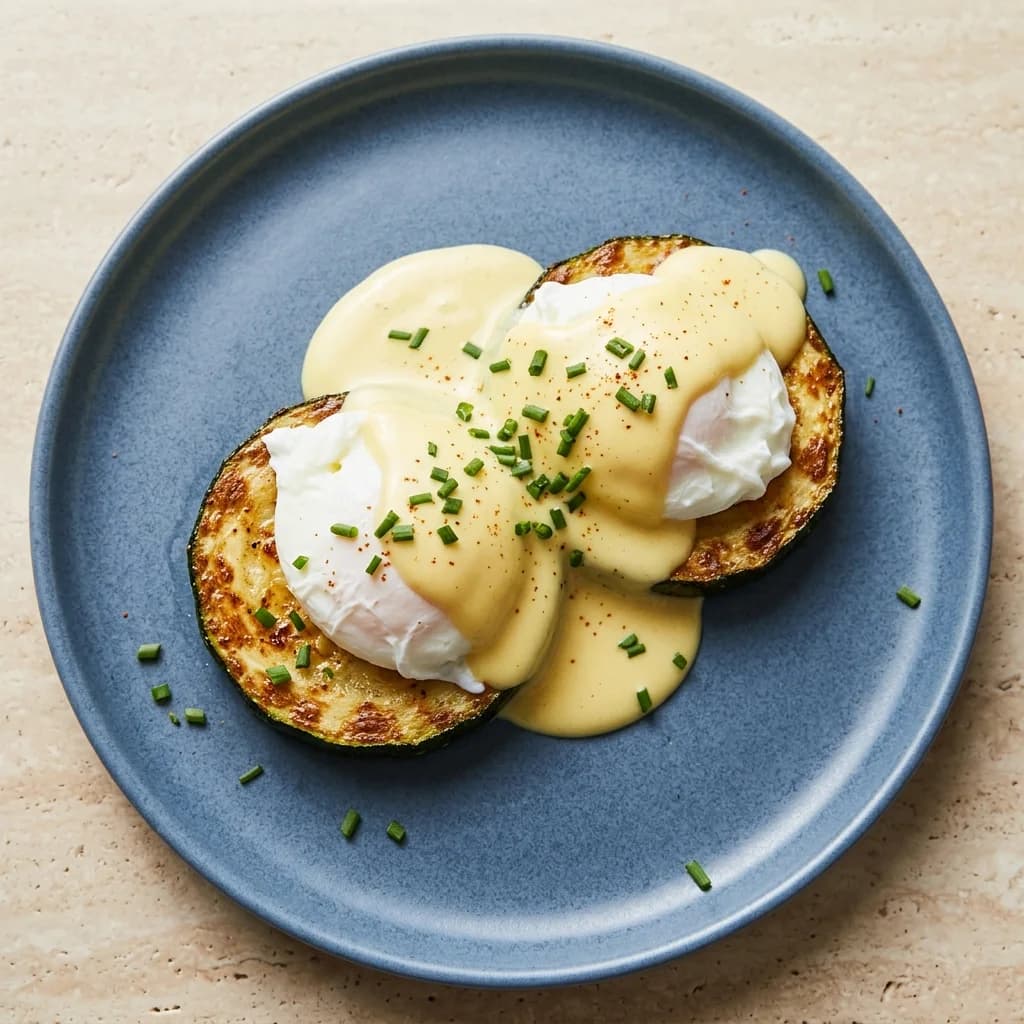 Grain-Free Eggs Benedict on Zucchini
