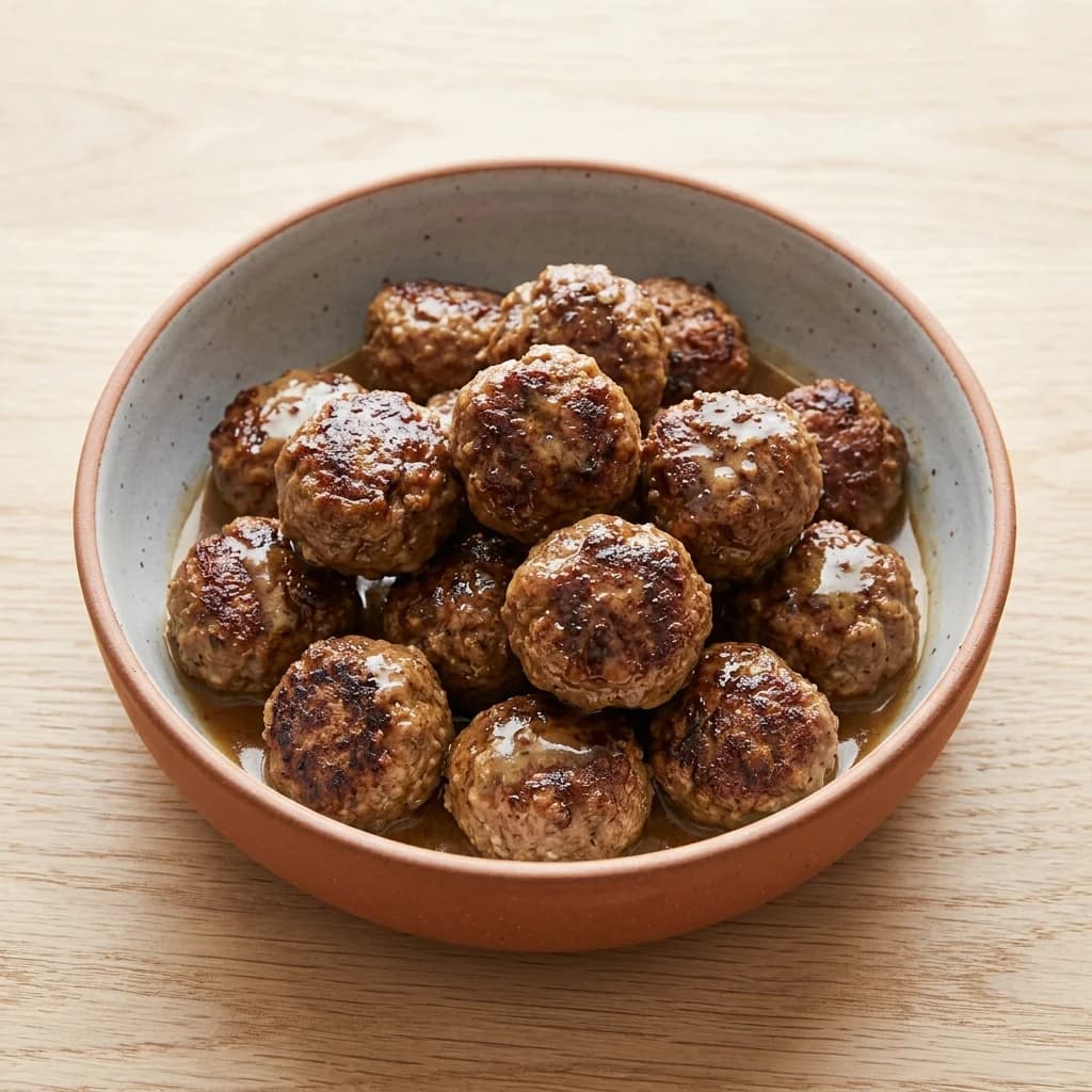 Almond Flour Greek Lamb Meatballs