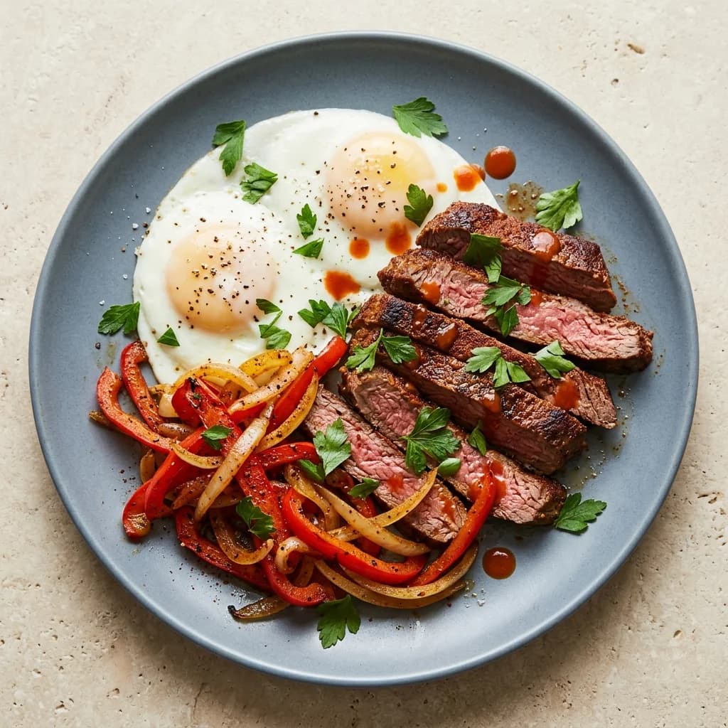 Whole30 Smoky Paprika Steak and Eggs Plate