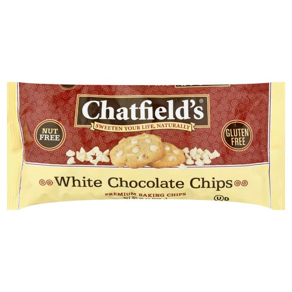 Chatfields Baking Chips, Premium, White Chocolate Chips