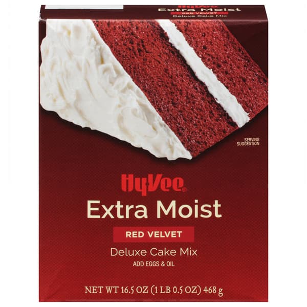 Hy-Vee Extra Moist Red Velvet Deluxe Cake Mix