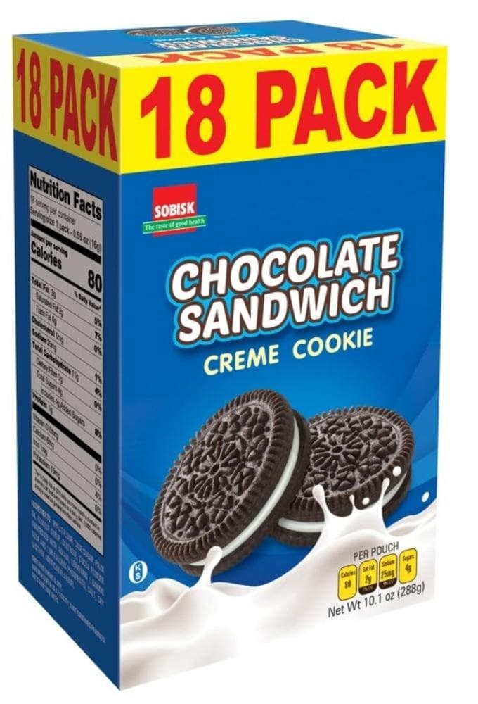 Sobisk Chocolate Sandwich Creme Cookie