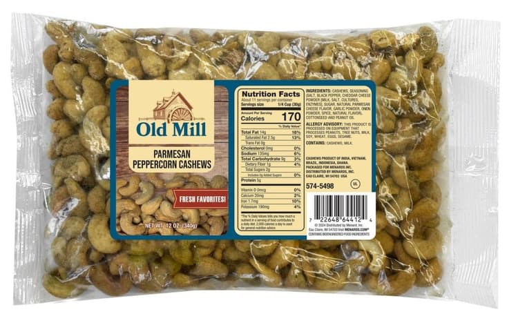 Old Mill Parmesan Peppercorn Cashews