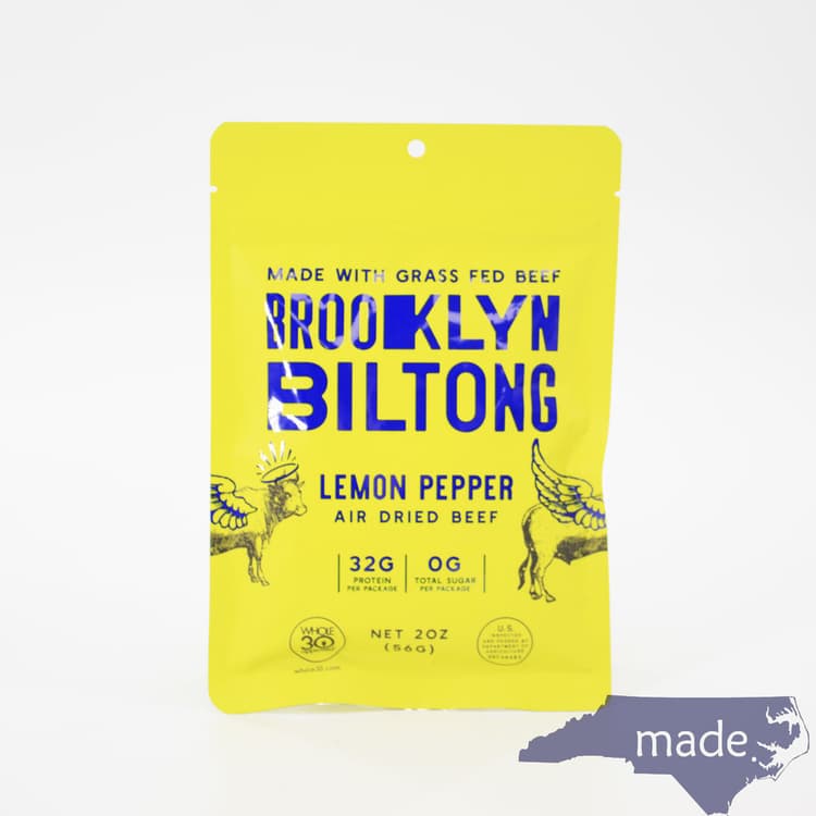 Brooklyn Biltong Lemon Pepper Air Dried Beef