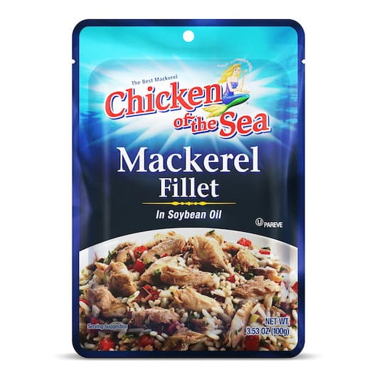 Chicken Of The Sea Mackerel Fillet In Soybean Oil
