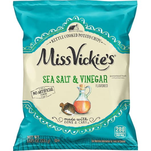 Miss Vickie'S Sea Salt & Vinegar Flavored Kettle Cooked Potato Chips