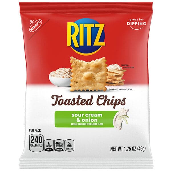 Nabisco Ritz Toasted Chips Sour Cream & Onion