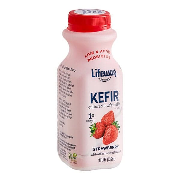 Lifeway Kefir Cultured Lowfat Milk Strawberry Flavor