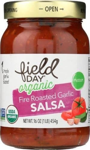 Field Day Salsa, Organic, Medium, Fire Roasted Garlic
