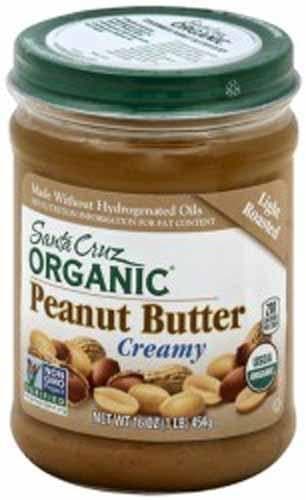 Santa Cruz Organic Peanut Butter, Light Roasted, Creamy