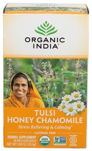 Organic India Tulsi Tea Honey Chamomile