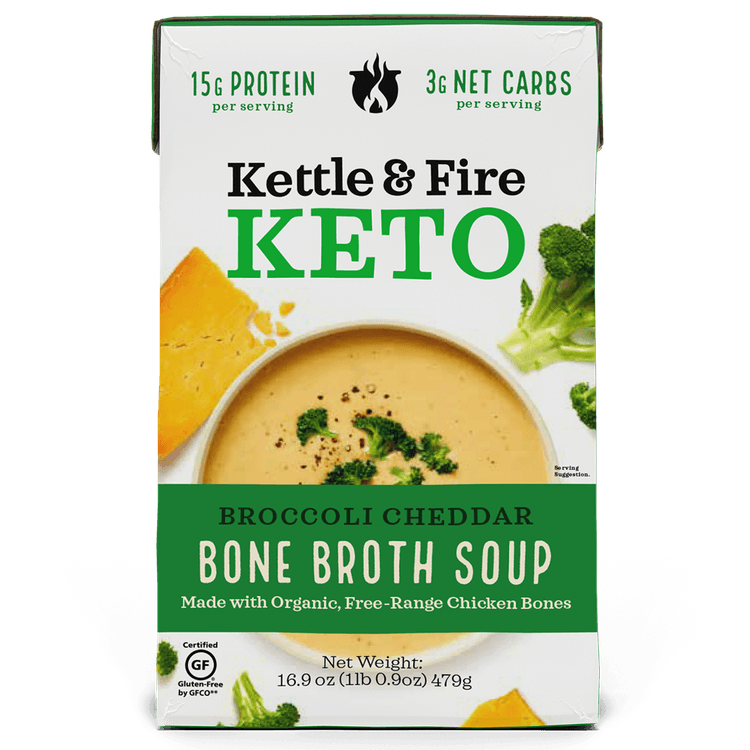 Kettle & Fire Broccoli Cheddar Bone Broth Soup