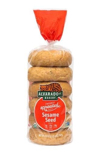 Alvarado St Bagels, Sprouted Wheat Sesame Seed