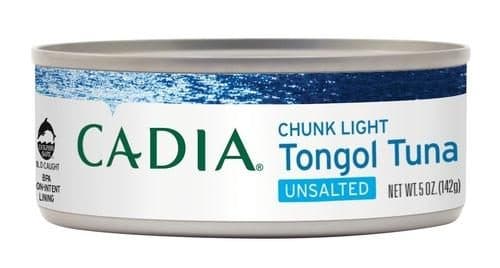 Cadia Unsalted Chunk Light Tongol Tuna