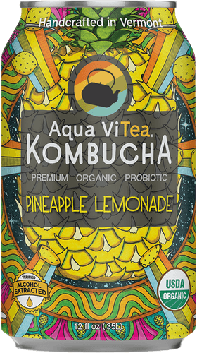 Aqua Vi Tea Kombucha, Pineapple Lemonade