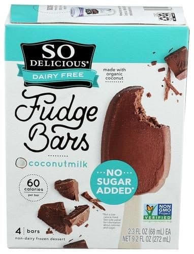 So Delicious Dairy Free  Dessert, Non Dairy, Fudge Bars, Coconutmilk