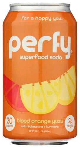 Perfy Superfood Soda, Blood Orange Yuzu