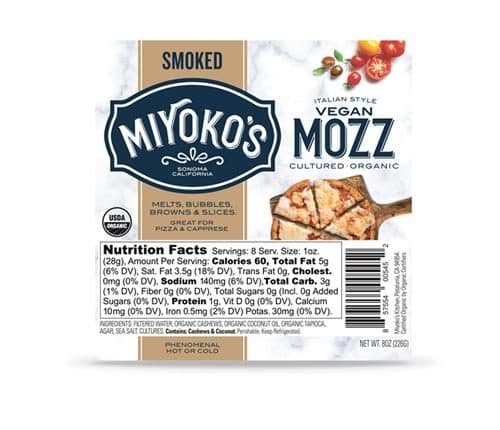 Miyoko'S Creamery Organic Cashew Milk Smoked Mozzarella