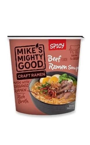 Mikes Mig Soup Cup Beef Spicy Org