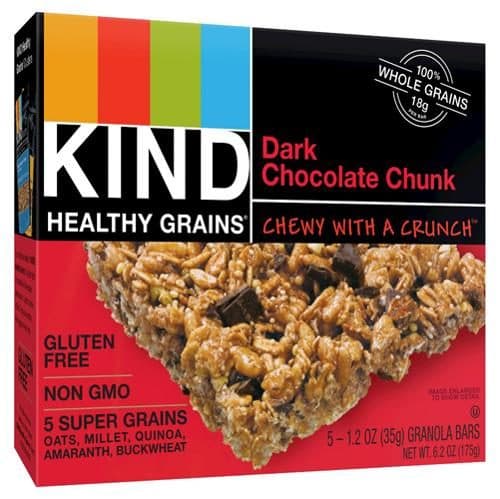 Is it Artificial Food Coloring Free? Kind Healthy Grains Granola Bars Dark Chocolate Chunk
