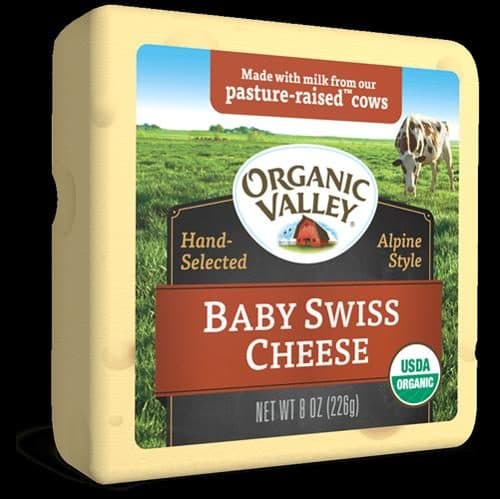 Organic Valley Cheese, Baby Swiss
