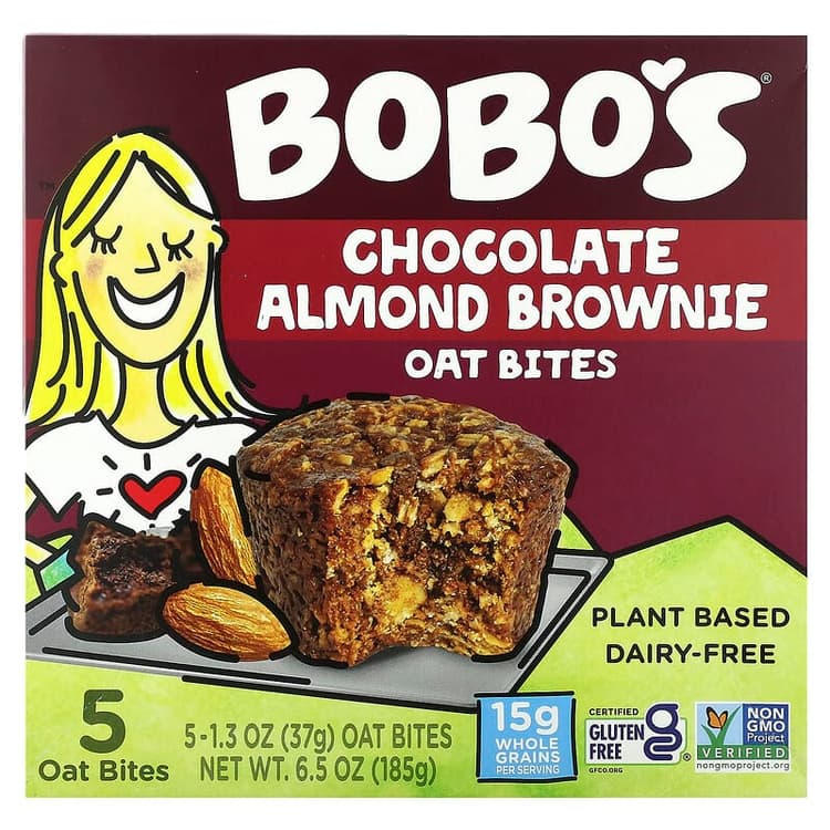 Bobo'S Chocolate Almond Brownie Oat Bites