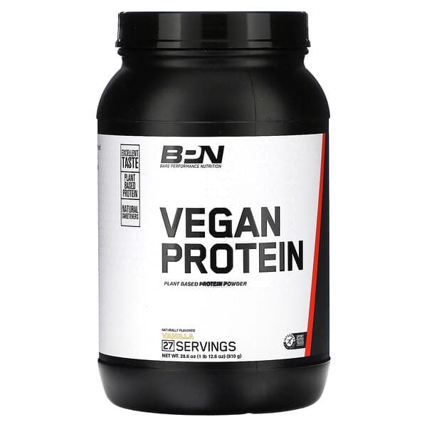 Bpn Vegan Protein Plant Based Vanilla Flavor Protein Powder