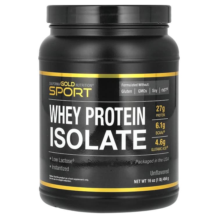 California Gold Nutrition Sport Whey Protein Isolate Unflavored