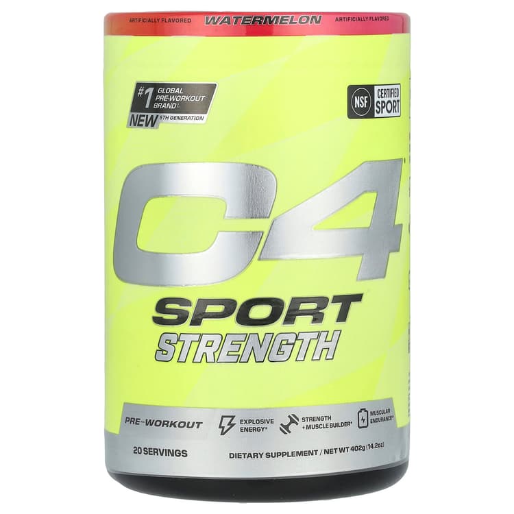 C4 Sport Strength Pre-Workout Watermelon Dietary Supplement